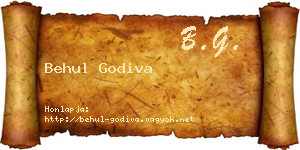 Behul Godiva névjegykártya